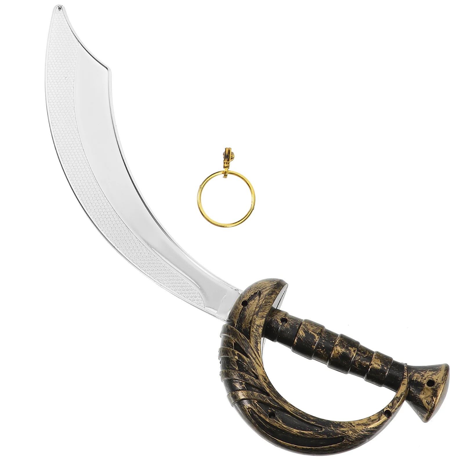 Pirate Playset คอสเพลย์ดาบ Hoop ต่างหูของเล่นดาบ Prop อุปกรณ์เสริมสําหรับ Halloween Prom Party Props อุปกรณ์เสริม