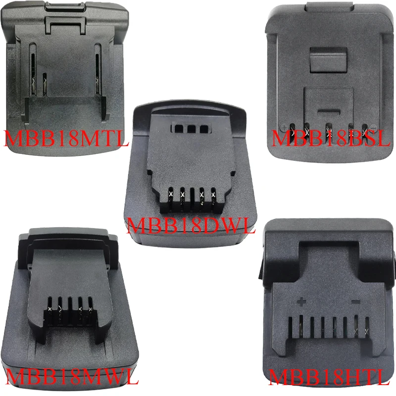 Adapter for Metabo Batteries MBB18MTL MBB18BSL MBB18DWL MBB18MWL MBB18HTL for Makita/Bosch/DL/Milwaukee/Hitachi Power Tools