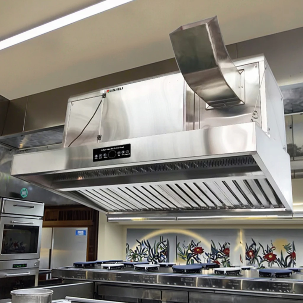 Commercial Kitchen Exhaust Cleaning - Custom Stainless Steel Commercial Kitchen Range