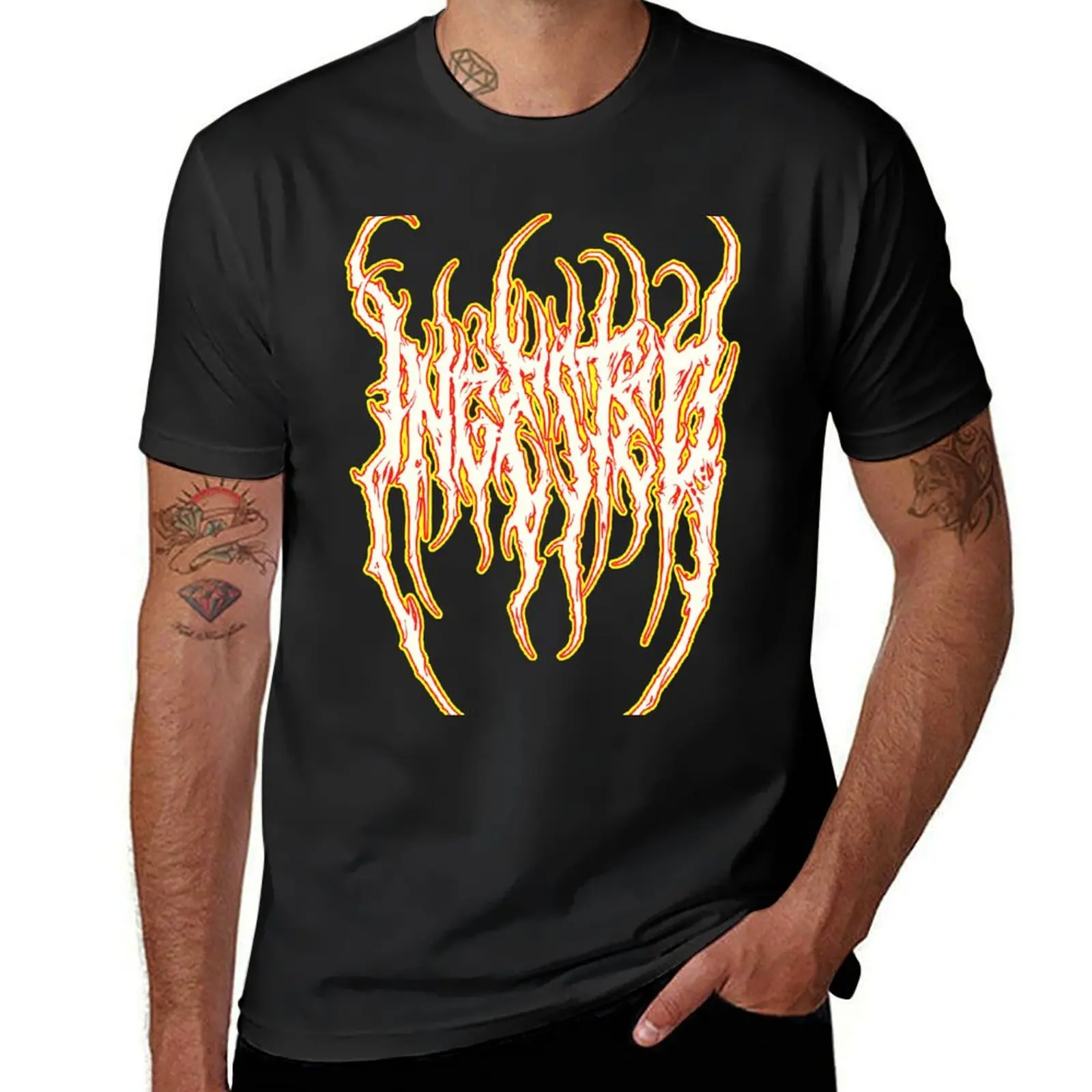 

Ingested Oldschool Logo - Red/Yellow T-Shirt customs design your own plus size tops sublime Short sleeve tee men