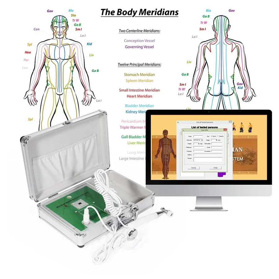 

2024 LATEST Chinese Meridian Body Health Diagnostic Machine Acupuncture Device Meridian Bio Analyzer