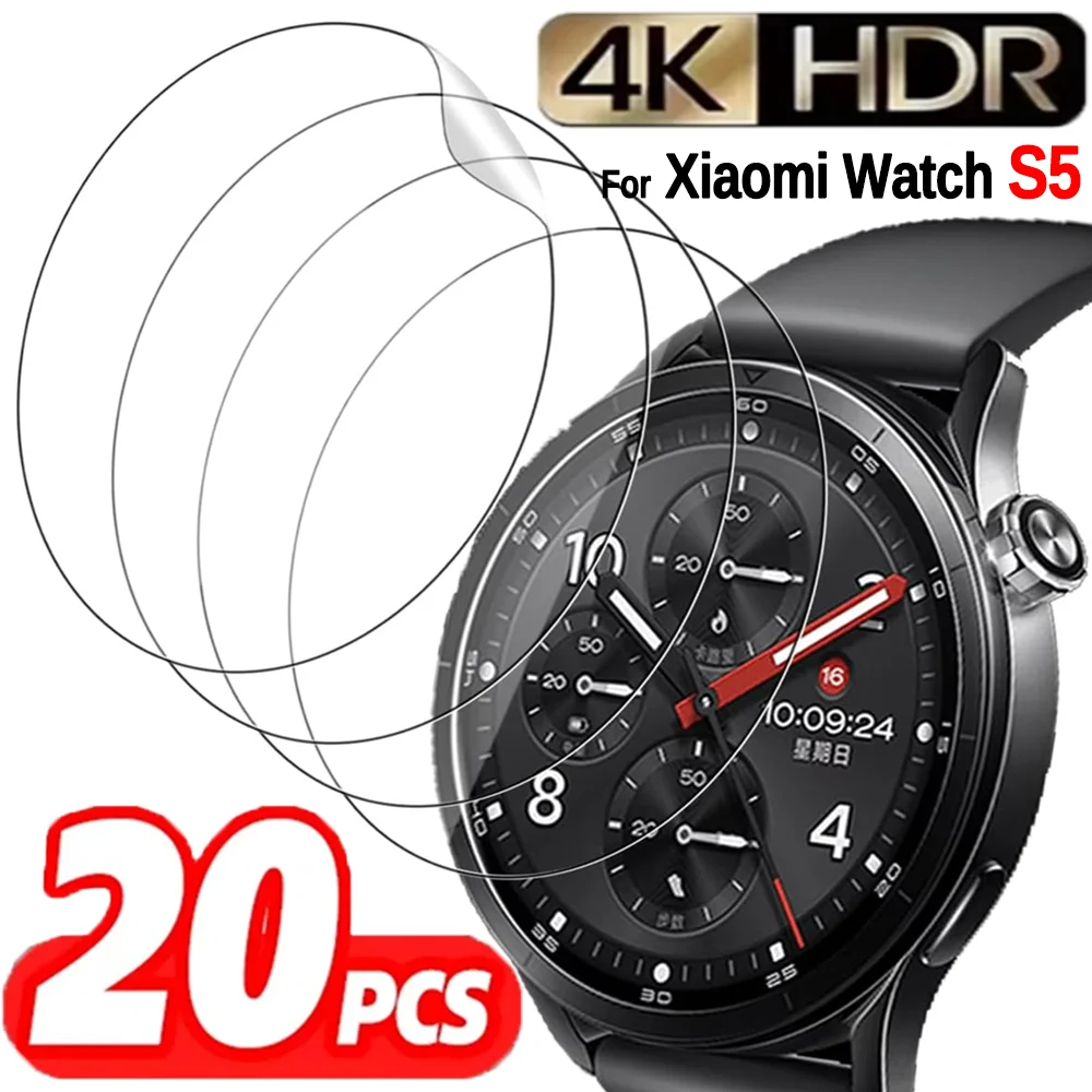 

5-20pcs for Xiaomi Watch S5 Soft TPU Hydrogel Film Full Coverage Watch Screen Protector Anti-scratch Protective Film Not Glass
