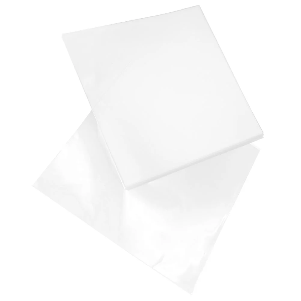 Bolsa de protección de discos, accesorio de almacenamiento de vinilo, suministros de discos, cubierta de álbum esmerilada, Protector de plástico transparente exterior, 20 unidades