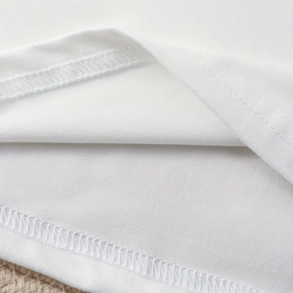 تي شيرت نسائي كاجوال مطبوع عليه رسوم كرتونية من توين مناسب للارتداء الصيفي بتصميم رقبة دائرية، خفيف الوزن #5