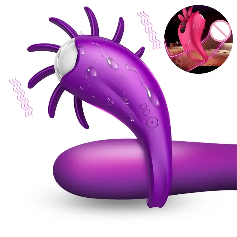 Anillo de eyaculación precoz para hombres y mujeres, para el Pene juguete sexual, vibrador de Animal