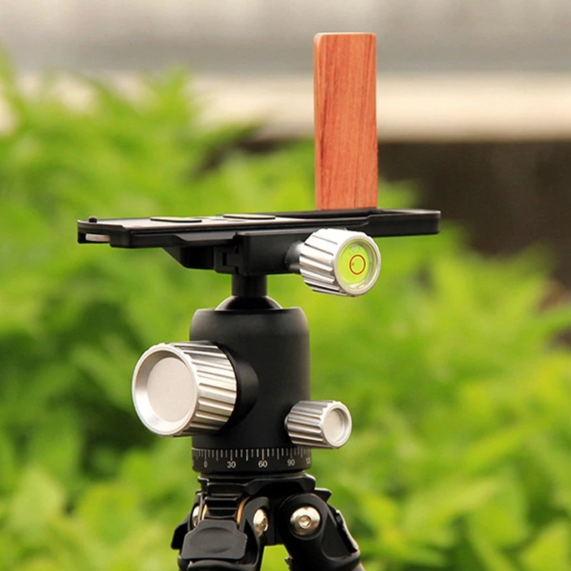 L-Handle Wooden Grip Photo Expansion Quick Release Plate Bracket For Panasonic Lumix S9 Camera Accessories