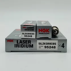 4Pcs NGK Iridium Spark Plug SILZKGR8C8S 95248 for BMW 1/2/3/4/5/6/7/8 Series X1 X2 X3 X4 X5 X6 X7 Z4 MINI F20 F21 F22 F23 F30