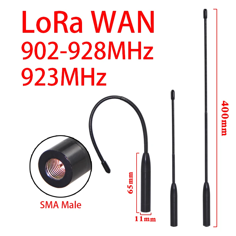 

Support customization LoRa Wan soft whip antenna 915MHz 923MHz 902-928MHz antenna for Meshtastic high efficiency antenna