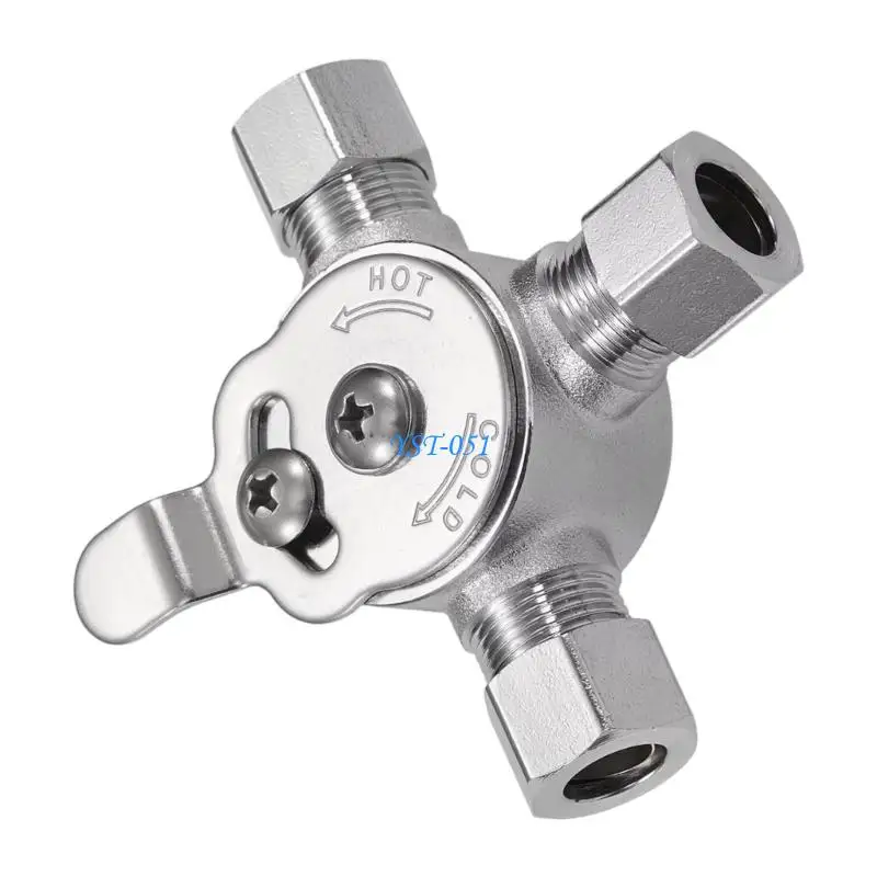 

E15A Adjustable Hot Cold Water Mixing Valves Stainless Steel Manual Temperature Control Mixing Valves for Sink Installation