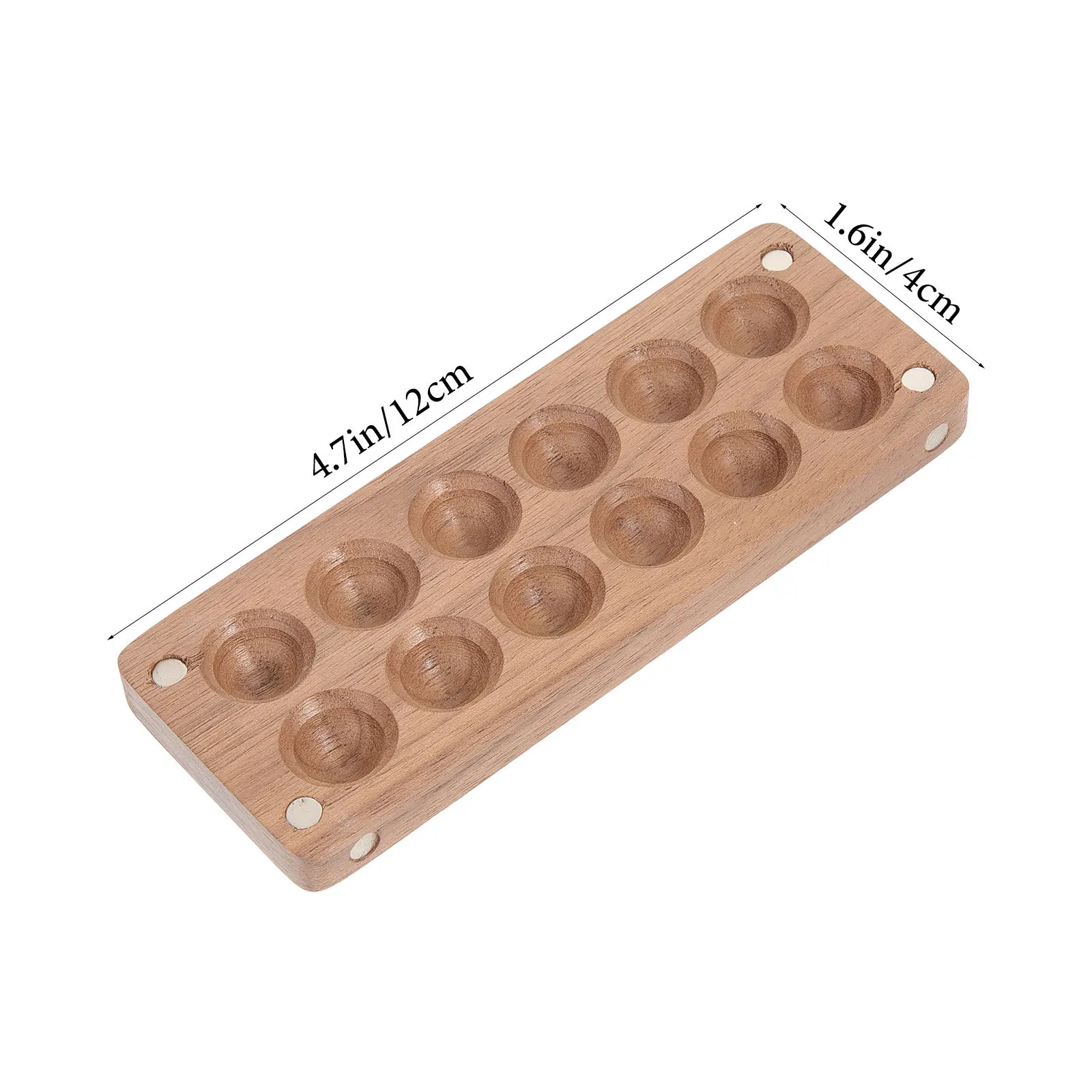 1 Juego de paleta de acuarela, bandeja mezcladora de madera de 12 colores para pintura de viaje con acabado suave, diseño compacto, Ideal para aceite acrílico