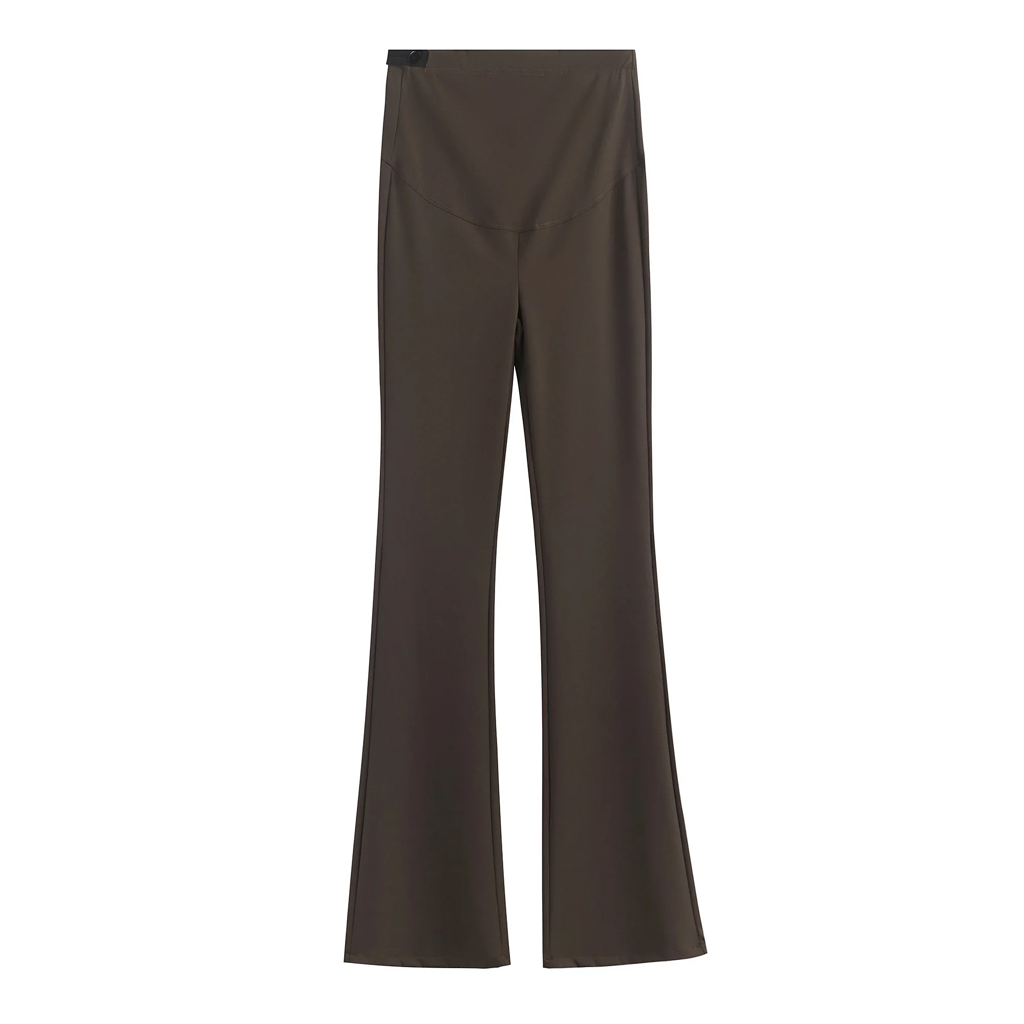 Pantalon fin en peau de requin pour femme enceinte, leggings évasés, coupe botte de grossesse, ventre, fjHigh, printemps, automne, été