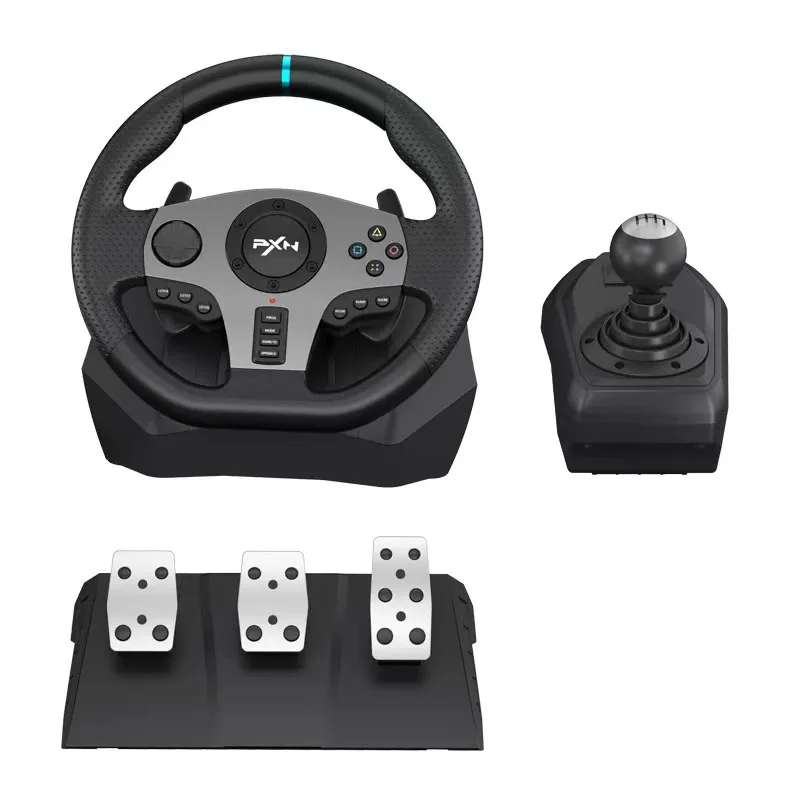 PXN-V9 900 Racing Game Steering Wheel for PC PS3 PS4 Xboxes One Switch Turntable Steering Wheel