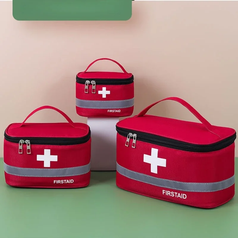 First Aid Kit Medicine Storage Bag Portable Outdoor Rescue Bag Household Children\'s Large Capacity Medical Kit Storage Organizer