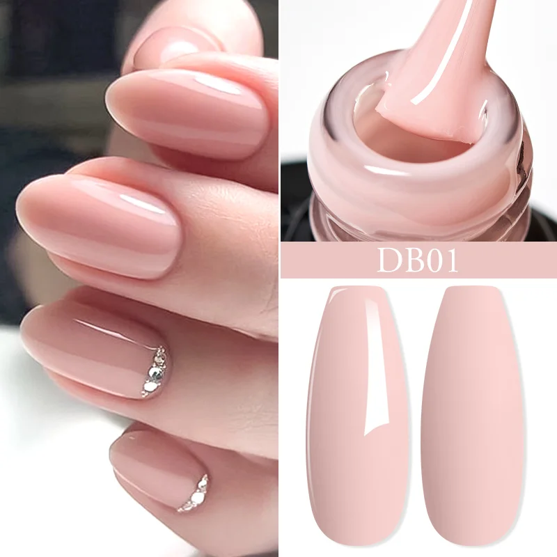 Mtssii 6ML Color Gel Nail Polish Semi-permanent Vernish Soak Off UV Gel Nude Pink White Black Nails For Manicure Nail Art Gellak