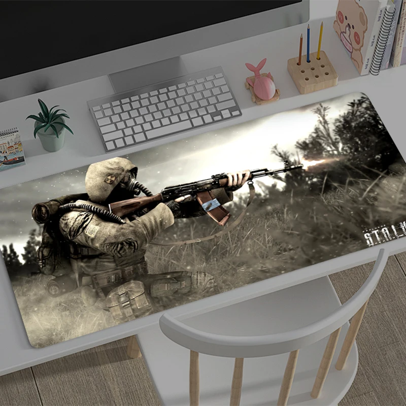Gaming Mousepad S-stalker 2 Anime Mouse Mat Office Gamer Computer Mouse Pad HD Print Big Desk Mat PC carpet Anime game Mousepad