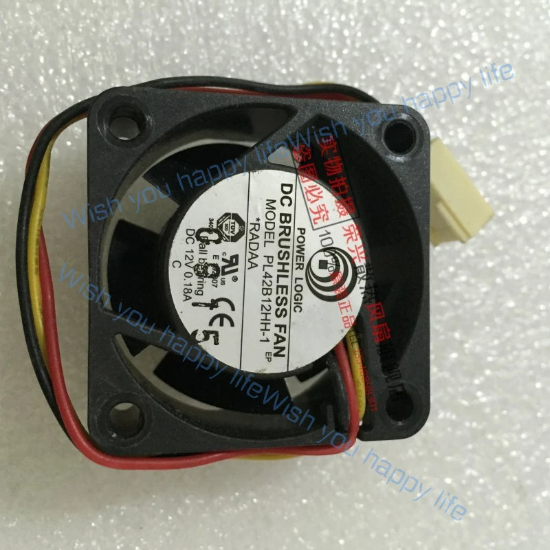 L... for POWER LOGIC PL42B12HH-1 4020 12V 0.18A 3-wire switch cooling fan