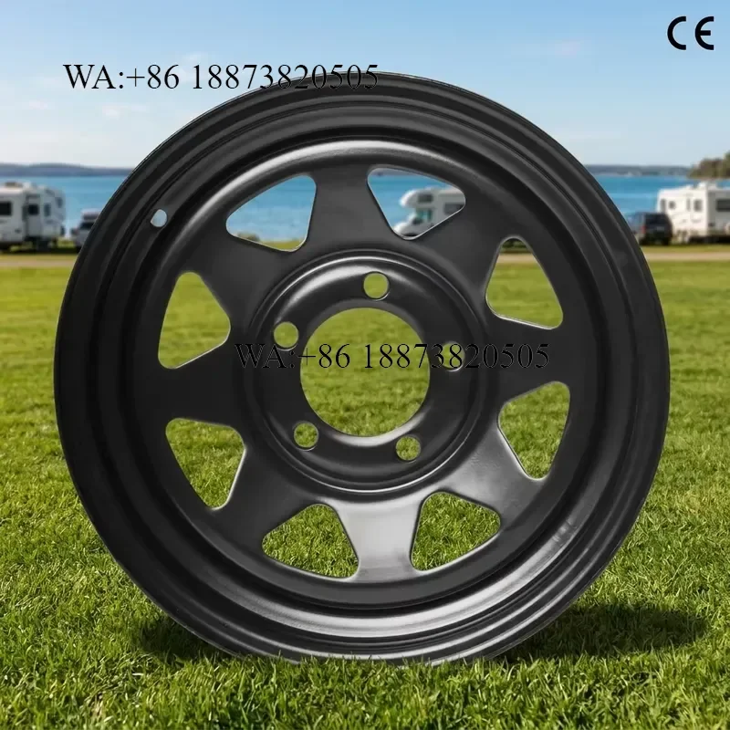 for LandCruiser 13 14 15 16 Inch Trailer Wheel Rim 5 6 Lug Steel Rims