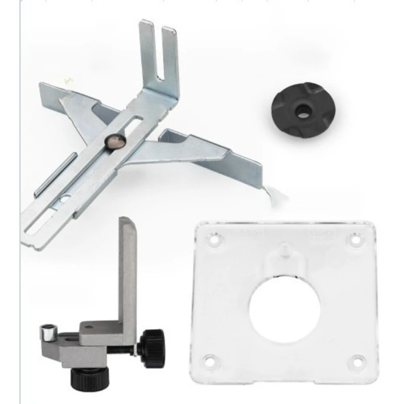 Router Straight Guide Base Transparent Accessory Edge Trimmer Guide Fence Bracket Replacement Kit