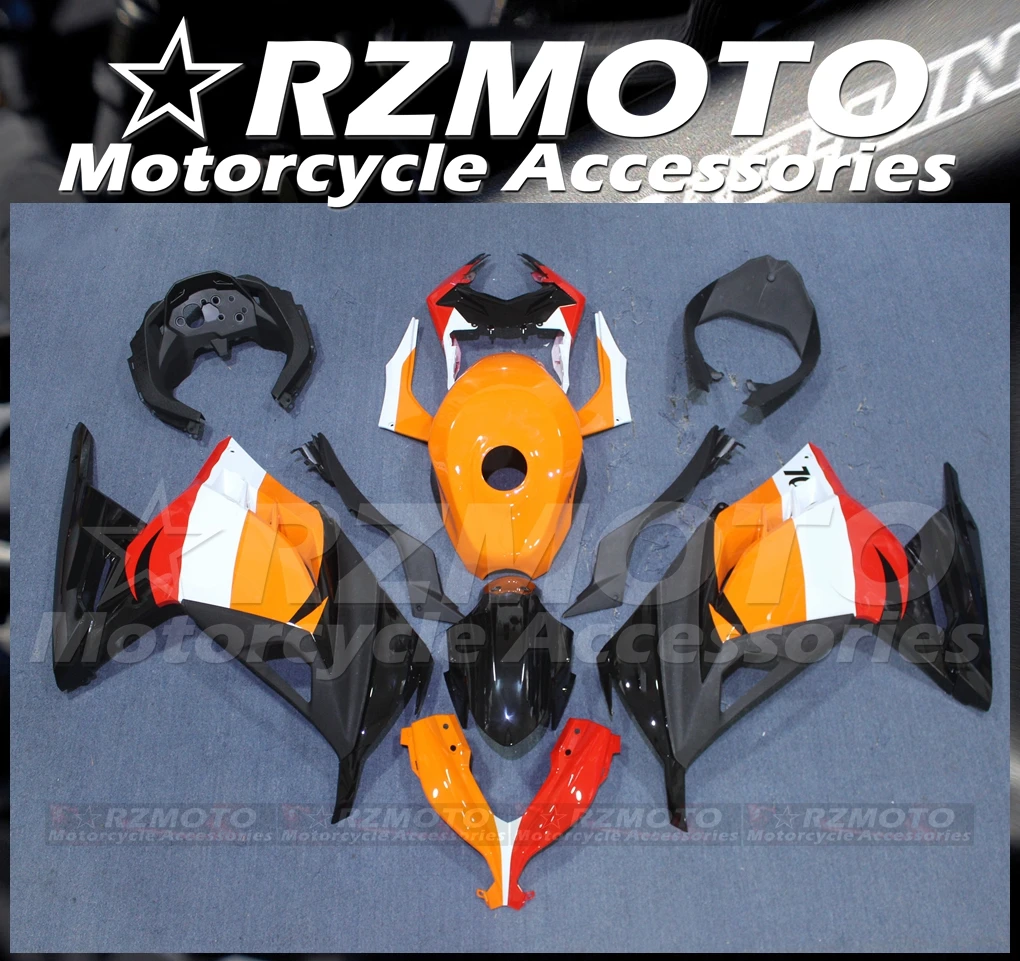 RZMOTO NEW Plastic Injection Cowl Panel Cover Bodywork Fairing Kits For Kawasaki NINJA 250 300 13 14 15 16 17 18 #005113