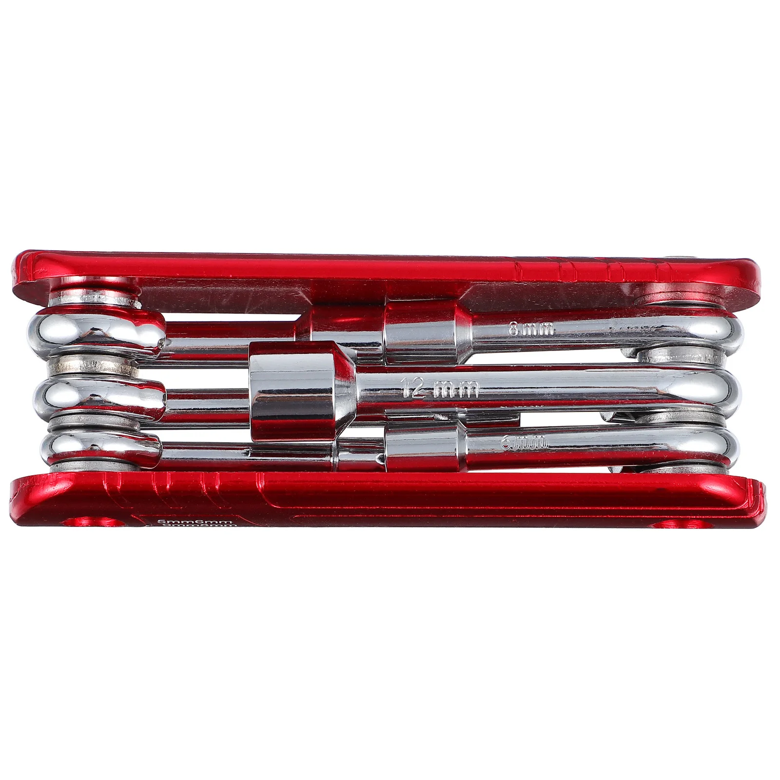 1 مجموعة للطي مفتاح بانة أداة إصلاح الدراجة الكروم الفاناديوم الصلب سبائك الألومنيوم 6 في 1 متعددة الوظائف كم عدة دائم