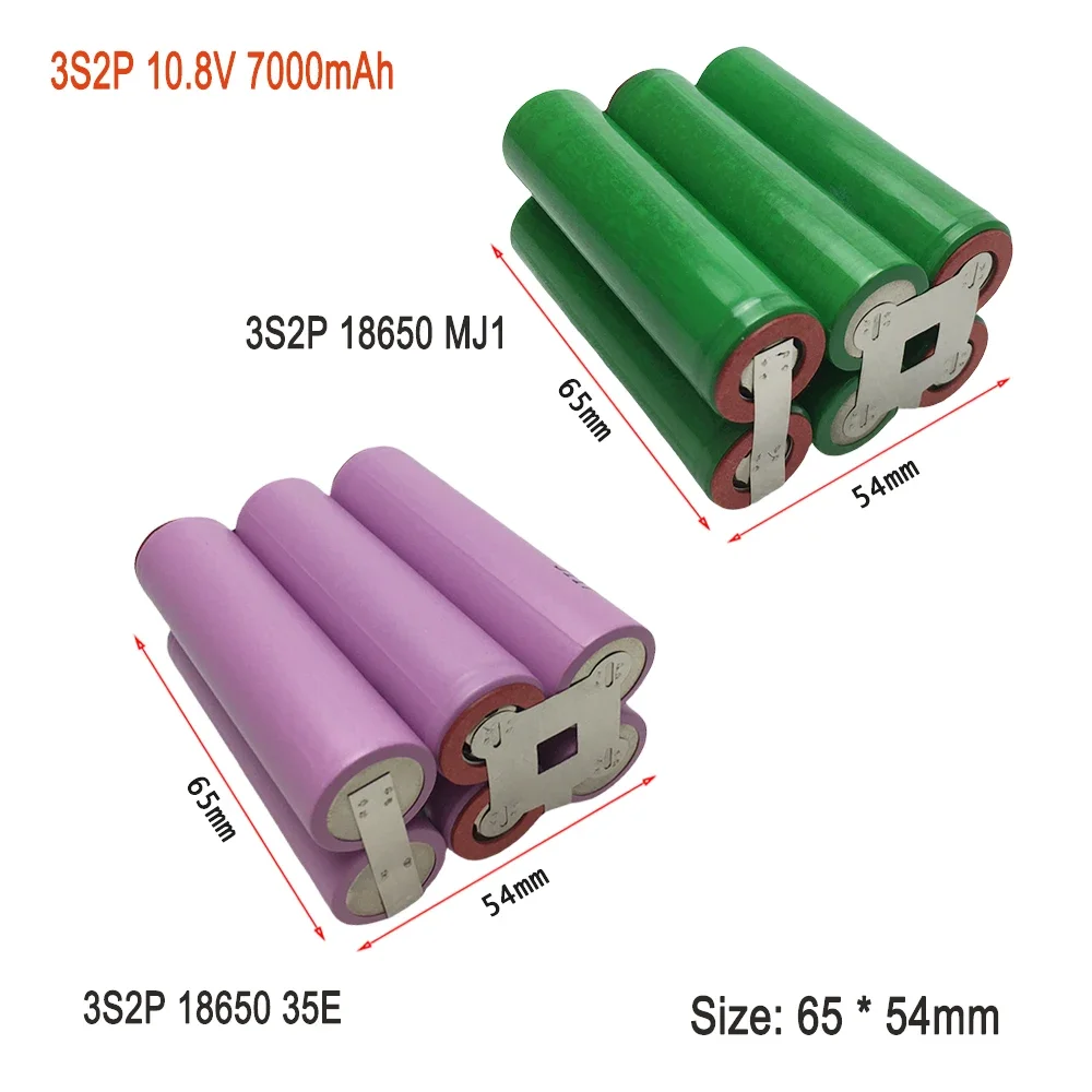 18650 MJ1/35E 7000mAh 20 แอมป์ 2S 3S 4S/5S2P,7.4V 10.8V 14.8V 18V สําหรับรถไฟแบตเตอรี่ Lassen แบตเตอรี่