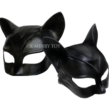 1/10Pc Halloween Party Mask Dress up Half Face Headwear Woman Sexy Catwoman Cosplay Dress Accessories Props Latex Masks Costumes