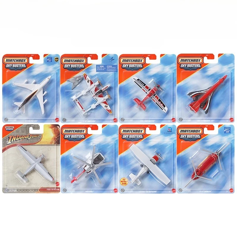 Оригинальный спичечный автомобиль Sky Buster Indiana Jones Ford Tri-Motor Boeing 747-400 City Hero, имитация модели автомобиля, игрушки для мальчика, подарок Оригинальный спичечный автомобиль Sky Buster Indiana Jones Ford Tri-Motor Boeing 747-400 City Hero, имитация модели автомобиля, игрушки для мальчика, подарок