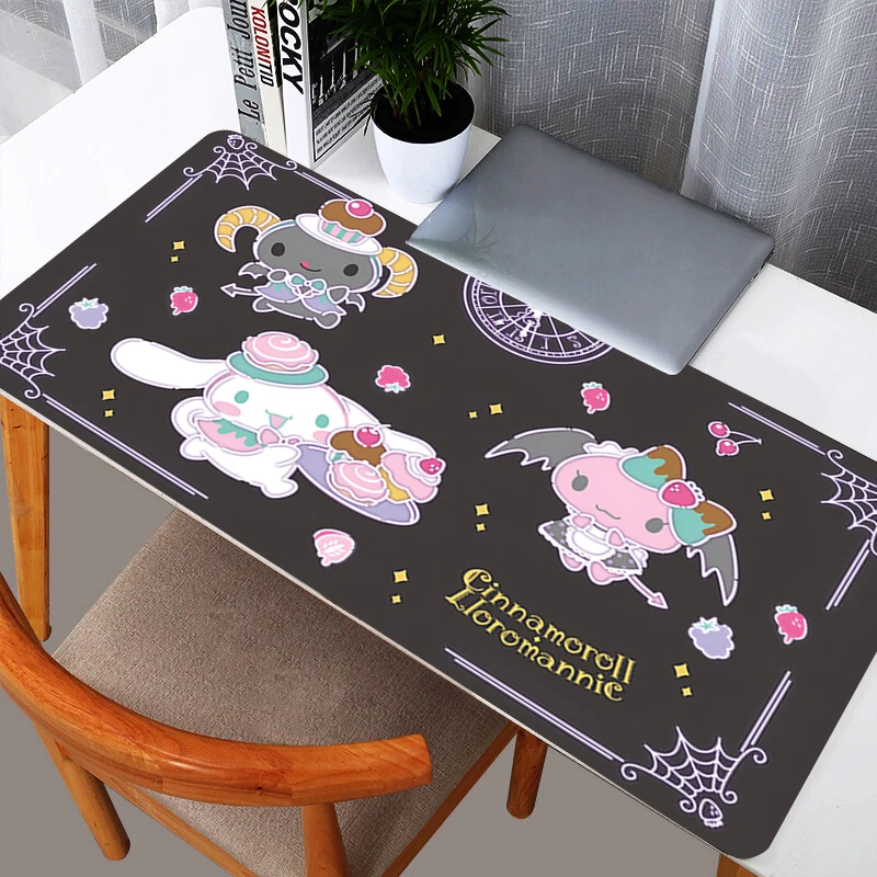 Cinnamoroll Mouse Pad durable Gaming Accessories PC Gamer alfombrilla xxl Computer Desk Mat Laptop Varmilo Keyboard Mousepad