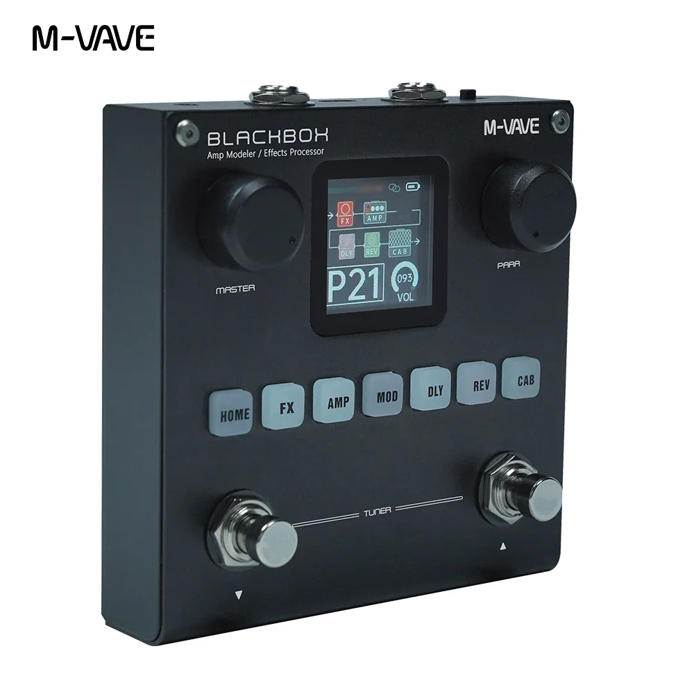 M-VAVE Blackbox Rechargeable Guitar Bass AMP Modeler Multi-Effects Processor for Electric Guitar And Bass Instrument Parts