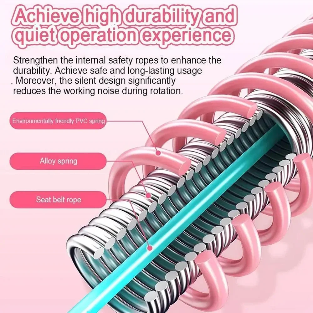 Anillo de fitness plegable: tóner abdominal portátil con resistencia de resorte suave, círculo de ejercicio moldeador de cintura para entrenamientos en casa ​