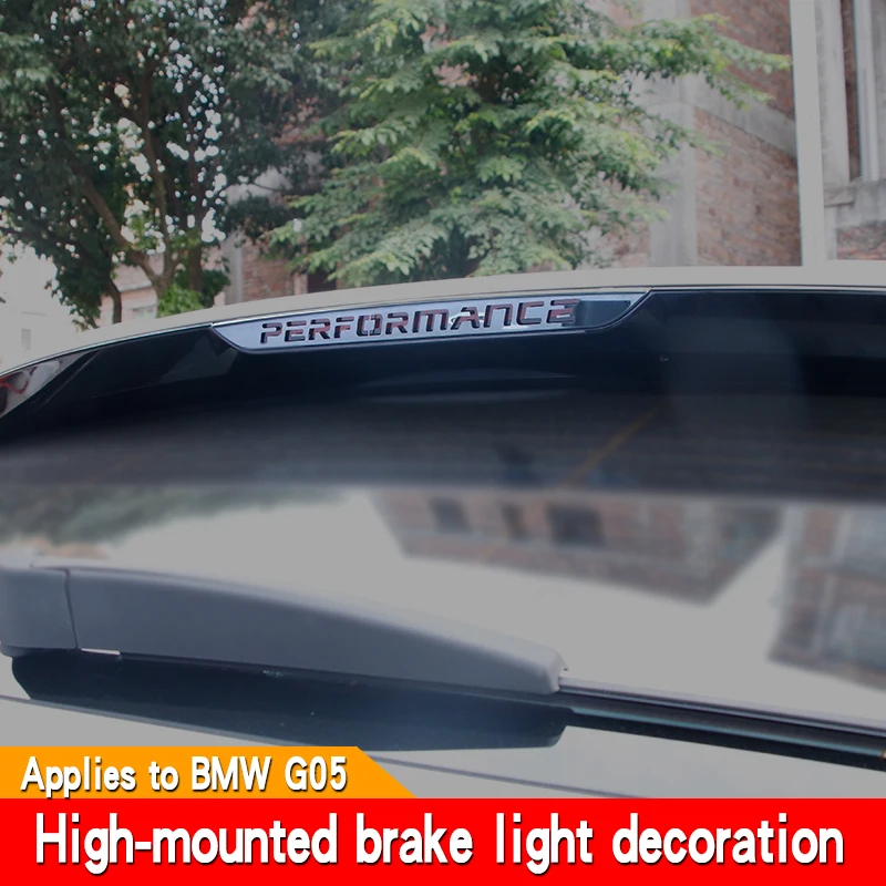 Car brake light reminder decorative sticker is suitable for BMW x5 G05 taillight high brake warning refitted car supplies