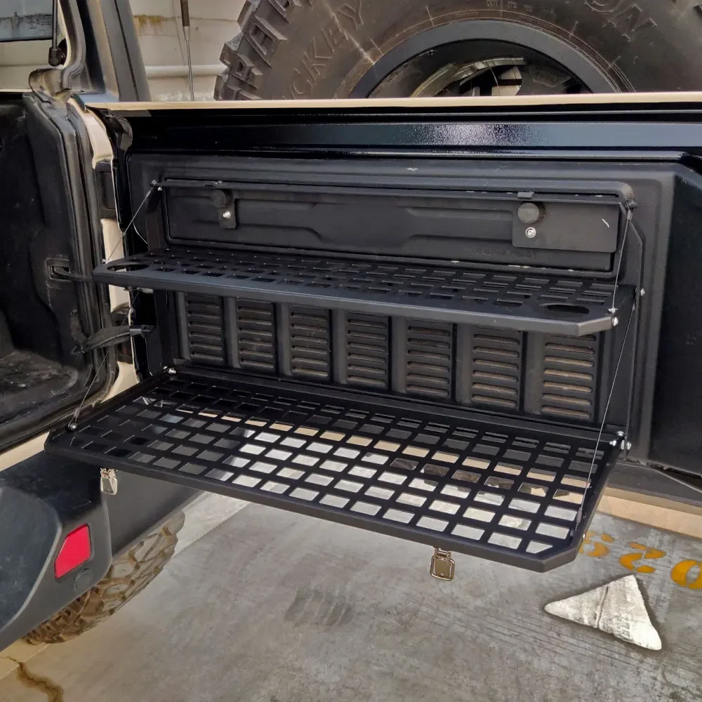 

4x4 Auto Rear Door Frame Table For Jeep Wrangler Maiker Manufacture Accessories Double Tailgate Table