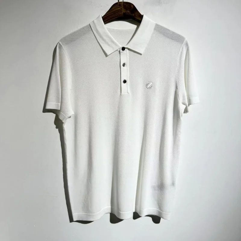 

Best Quality Lazy Business Polo Shirt Oversized T-shirt Streetwear T-shirts Men's Clothing Cotton Crop Top Tees Woman Clothes