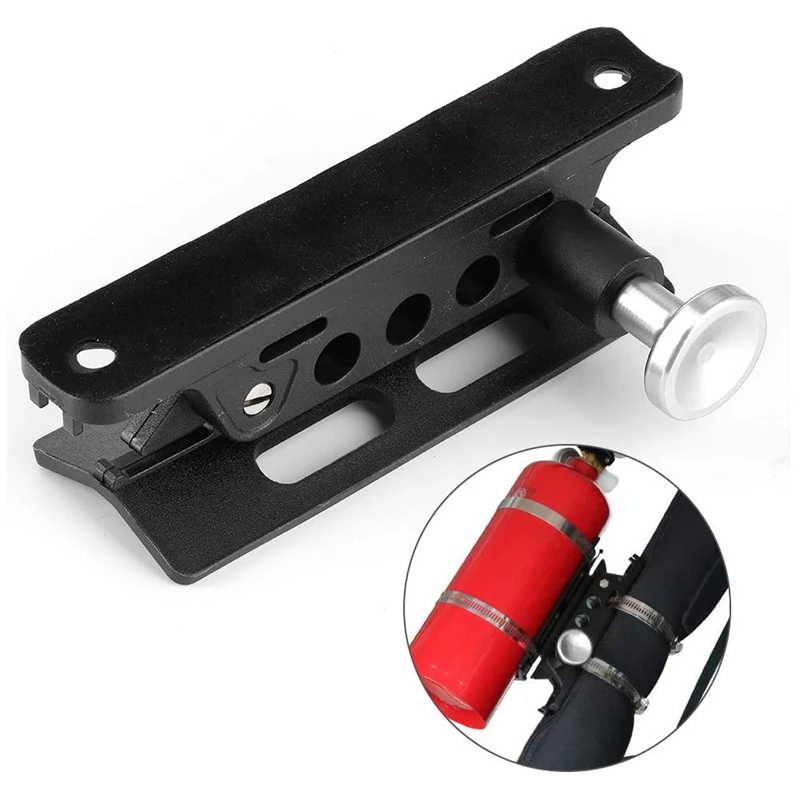 Universal Quick Release Roll Bar Fire Extinguisher Mount Bracket For Jeep Wrangler Polaris RZR Can-Am Honda