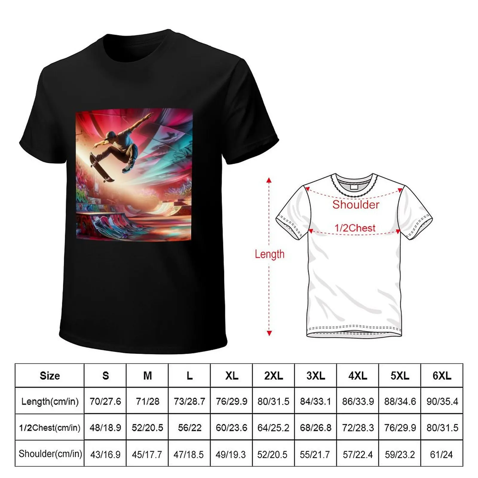 Skateboarder’s Paradise T-Shirt blue archive graphic t shirts new edition blacks Men's t-shirt