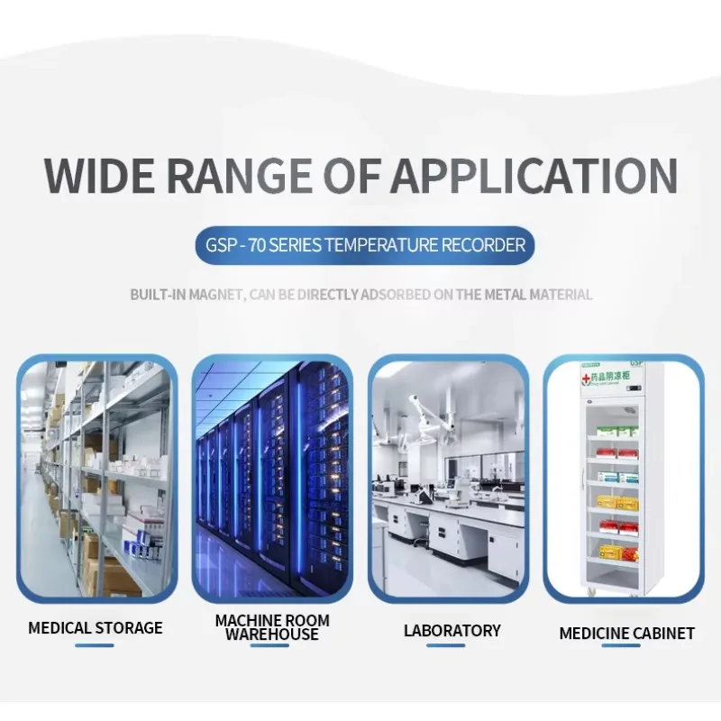 Aikesi GSP-70Pro LCD Data Logger Multi Reusable  USB PDF Report Temperature  Data Logger