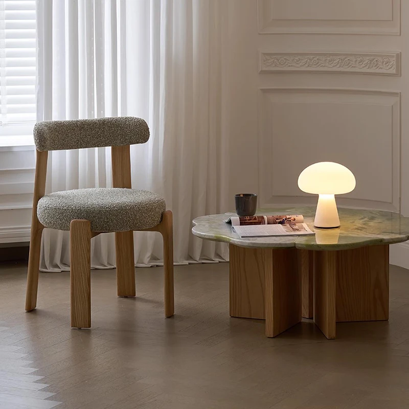 

Designer Modern Dining Chairs Nordic Lazy Restaurant Living Room Vanity Dining Chairs Minimalist Dressing Stoel Home Furniture