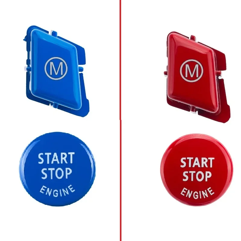 عجلة توجيه سيارة M وضع الأبجدية وزر إيقاف تشغيل المحرك مناسب لسيارات BMW 3 Series E90 E92 E93 M3 2007-2013 استبدال