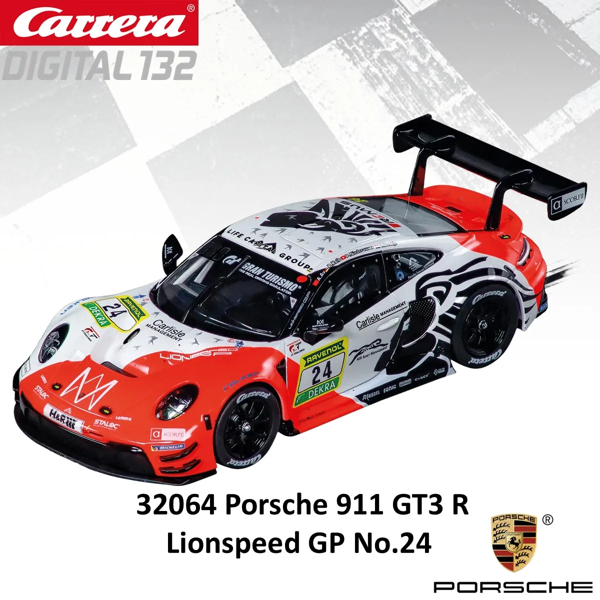 カレラ スロットカー デジタル132 ポルシェ 911 RSR 30915/31073/32019