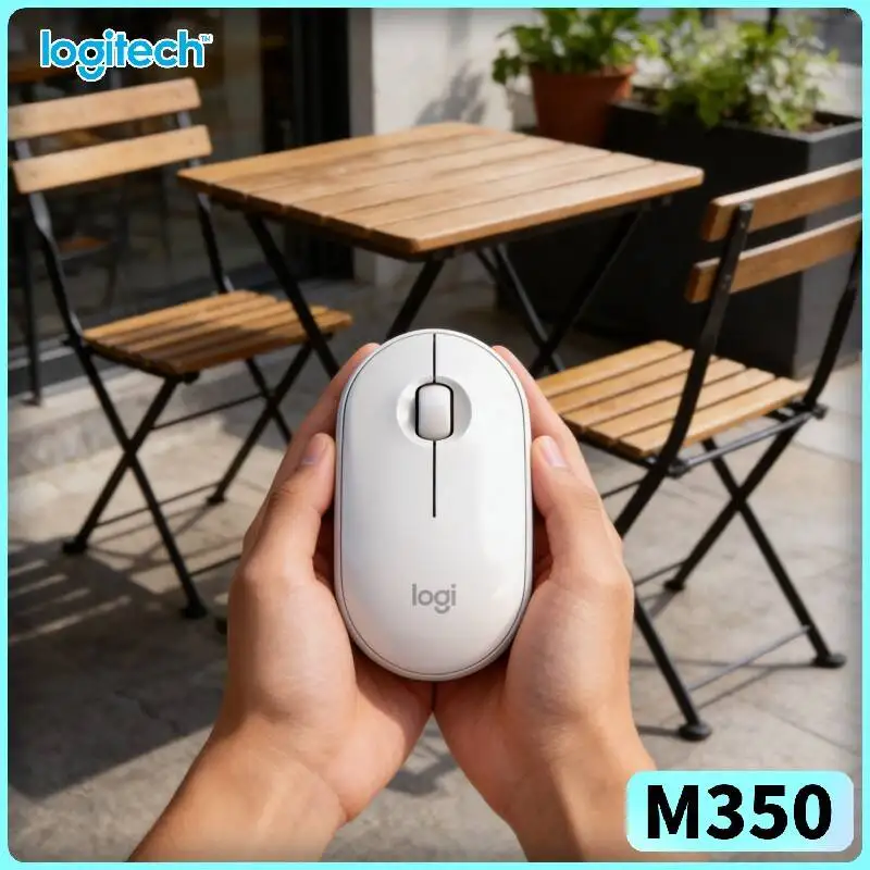 Logitech M350 Travel Optical Mouse - Slim Body, Silent Scroll, Recycled Plastic, 18-Month Battery, Business Trip On-the-Go Pick