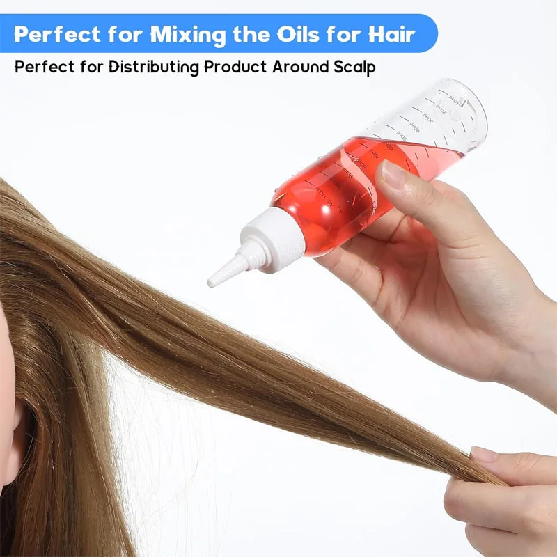 30PCS 30-500ml PET 눈금이 있는 투명 플라스틱 병 페인트, 액체, 접착제 용기 문신 잉크 눈금이 있는 용기 향수