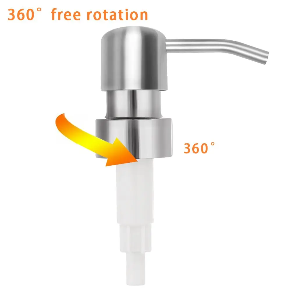 

Насадки-дозаторы для флаконов из нержавеющей стали с матовой отделкой, 28 мм, для жидкого мыла, лосьона, замена насадок для дозаторов-помп