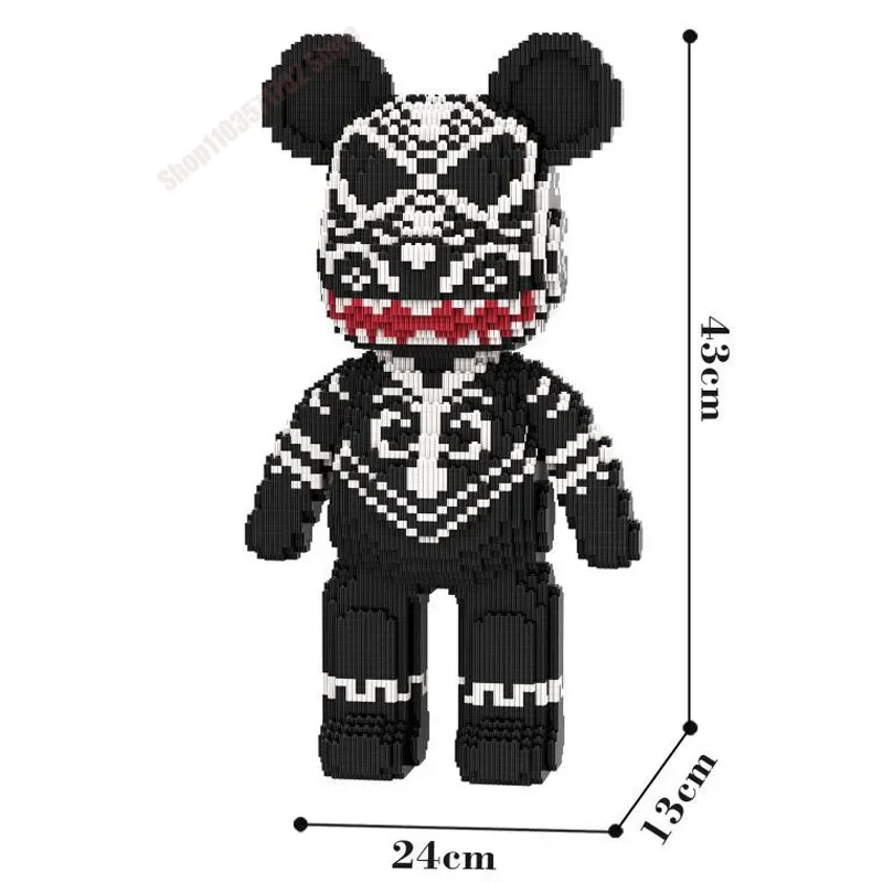 

Mechanical Violent Bear Building Blocks Toy Children's Educational DIY Assemble Model Bricks Set Antistress Toys Decor Gift