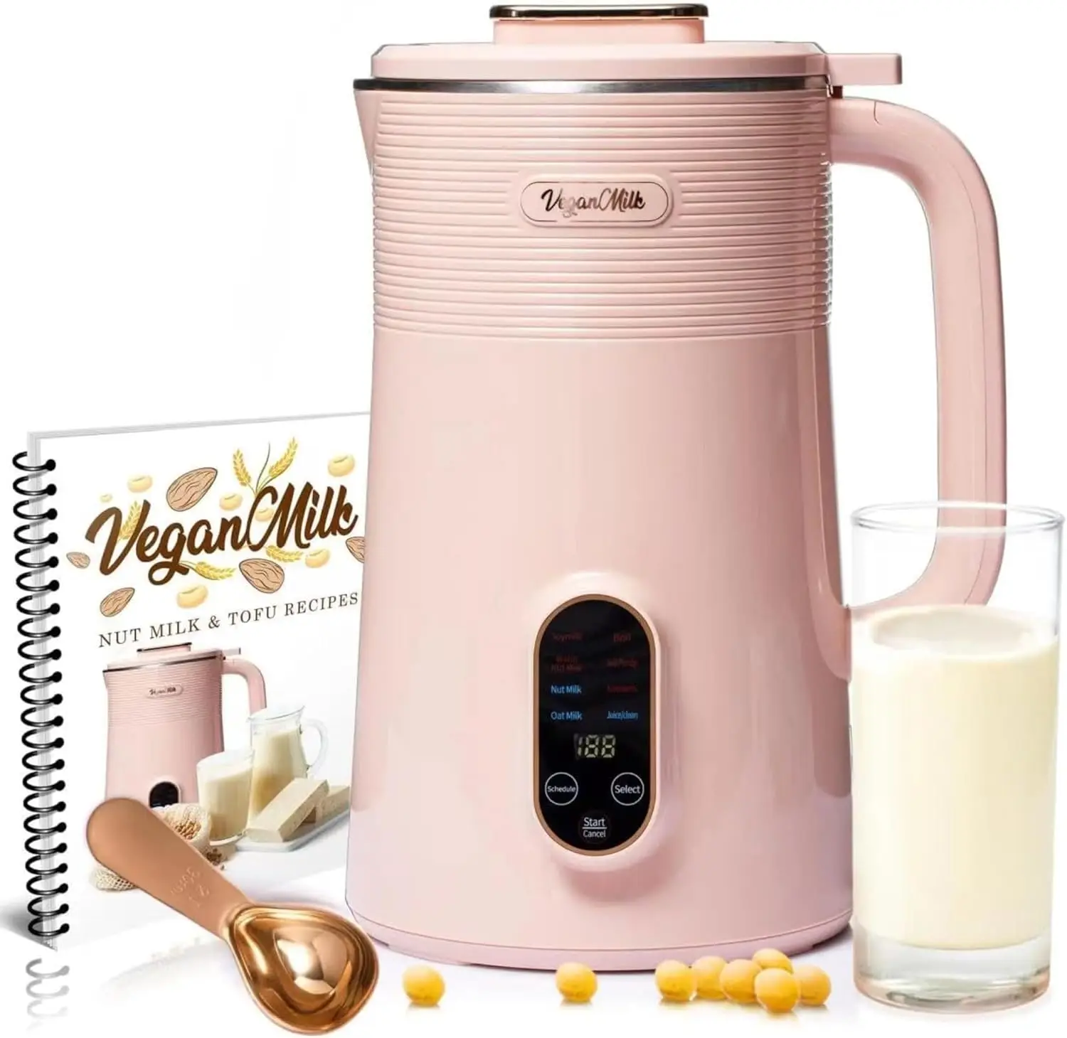 

Nut Milk Maker Machine, Almond Milk Maker Machine, Soy Milk Maker Machine, Oat Milk Maker Machine - 8 In 1 Plant Based Milk