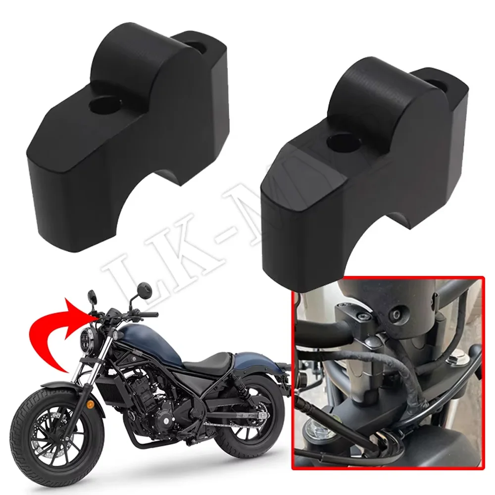 

Motorcycle Accessories Handlebars Fixing Clamp Lifts Fit For HONDA Rebel 1100 CMX1100 2017-2023 2022 rebel1100 cmx Handle Riser