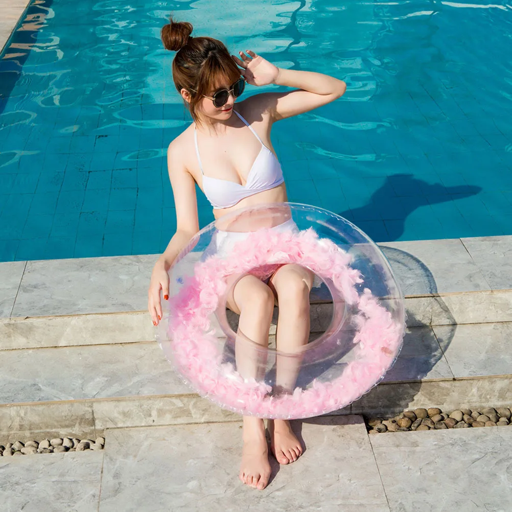 Flotador inflable de piscina duradero de Pvc grueso de 80Cm para adultos, suministros de natación, herramienta de natación, piscina de anillo de natación de Pvc