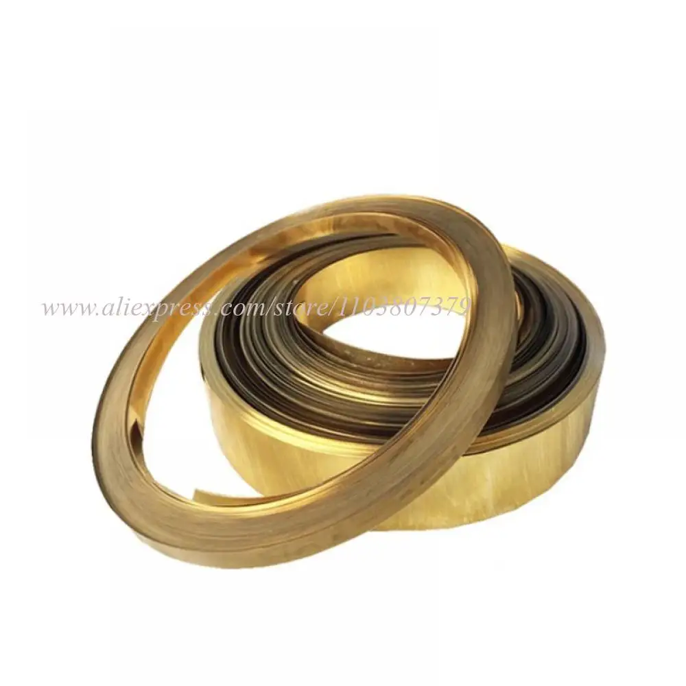 1Meter Width 10-60mm Thickness 0.1-0.5mm H62 Brass Strip Sheet Thin Gold Film Tape Brass Foil Plate DIY Customized