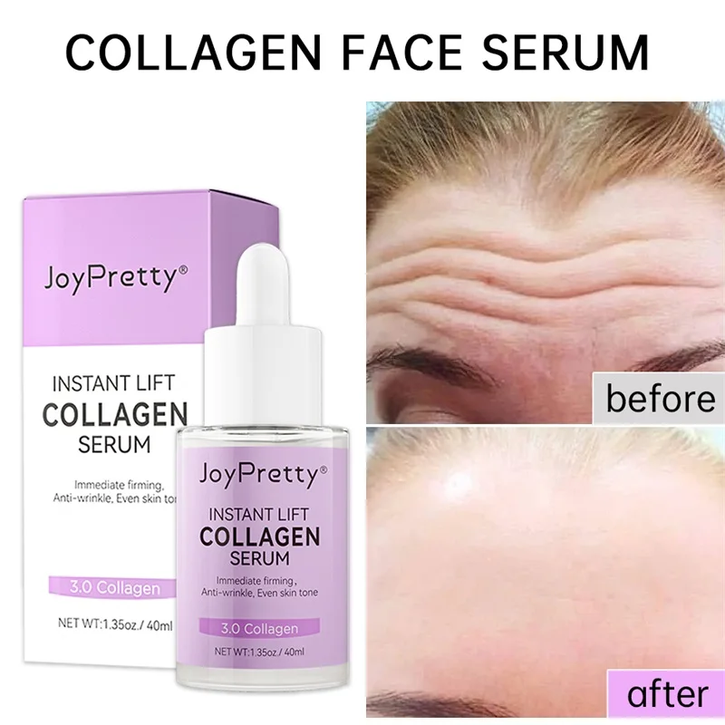 Collagen Face Serum Wrinkle Removal Anti Aging Forehead Fine Lines Lifting Facial Serum Repairing Facial Essence 40ml Skin Care