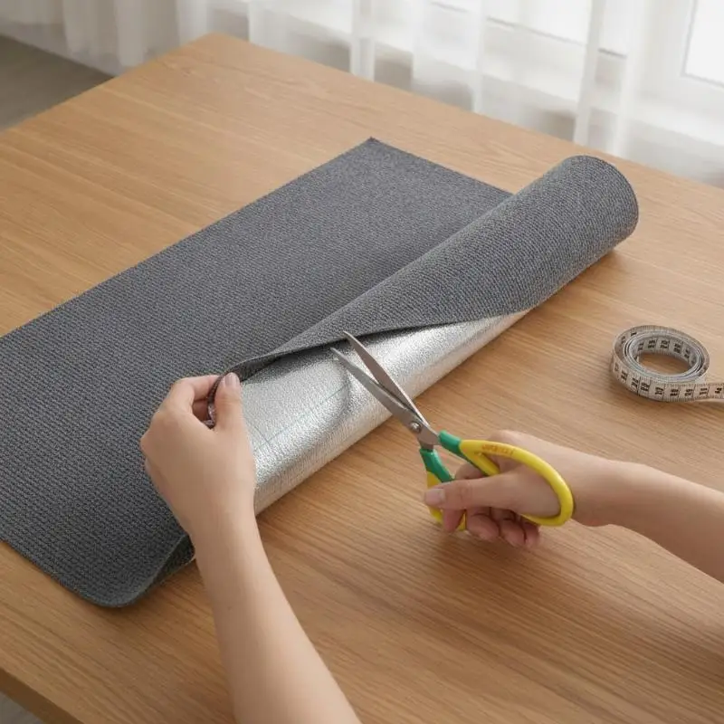 Light Grey Cat Scratch Mat Self Adhesive Carpet Roll Wear Resistant Cat Scratcher Pad For Sofa Furniture Wall Protection