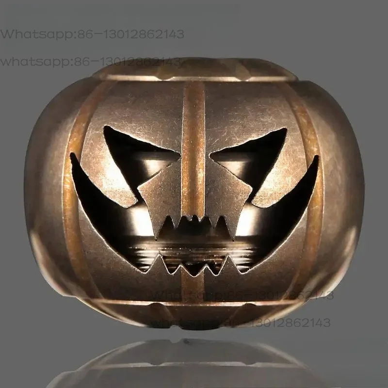 2026Halloween Pumpkin Man Pendant, Knife Pendant, Titanium Alloy Mini Fingertip Gyro Bracelet, Necklace Pendant
